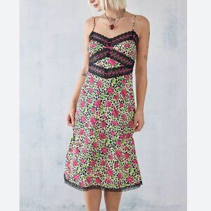 Betsey Johnson Hollywood Rose Midi Dress